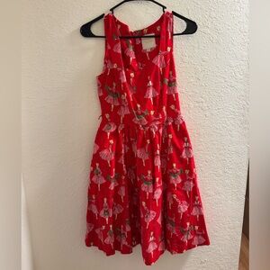 ModCloth- Christmas print dress - Small